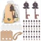thumbnail image 3 of 30 Piezas Abridor de Tarjeta de Papel Decoración de Boda Nupcial Regalos de Despedida de Soltera Recuerdos de Boda para Invitados,D, 3 of 10