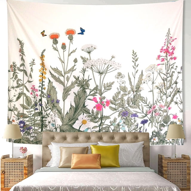 tapiz 150*200 cm Decoración de Pared L Póster Imágenes de Pared Tapiz Foto Trompe l'oeil Orient oro blanc(A) ER