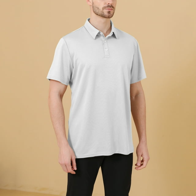 pstuiky Camisas casuales de manga corta para hombre, Blusa/camisa informal de verano para hombre, de color liso, de manga corta y cuello doblado camisas casuales para hombre xl