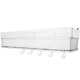 thumbnail image 1 of Estante de almacenamiento de pared para baño, escurridor de plástico, estante de pared para inodoro con 5 ganchos, 1 of 7