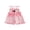 Pink, variant on BemeyourBBs Toddler Baby Girls 4th of July Outfit Smocked Romper Patriot Independent Day Clothes Strap Tie-up Striped Jumpsuit USA Letters Embroidery Sleeveless Ruffled Overalls Shorts Playsuit