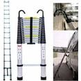 thumbnail image 5 of 20FT Aluminum Telescoping Ladder with 2 Roof Ladder Hooks, Collapsible for Home & RV, 330lb Capacity, 5 of 16