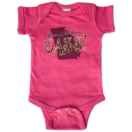

Inktastic Georgia Kiss my Southern Sass! in Leopard Print Gift Baby Girl Bodysuit
