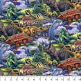 thumbnail image 3 of David Textiles 21" x 18" 100% Cotton Dinosaurs Precut Sewing & Craft Fabric, Multi-color, 3 of 7