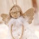 thumbnail image 3 of Adornos de juguete de niña ángel de Navidad, lindos muñecos para bebés, regalos para niños (blanco), 3 of 9