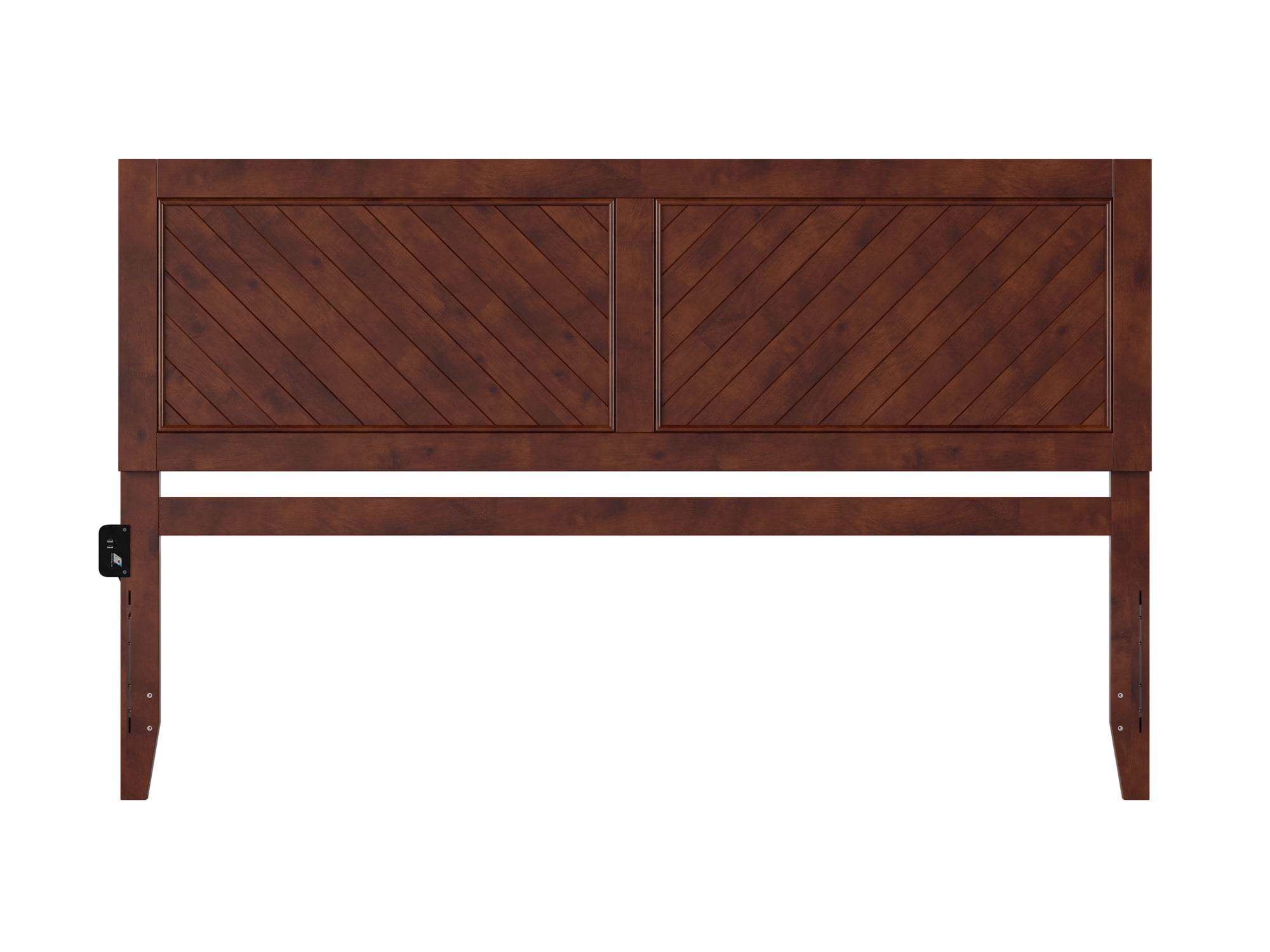 AFI Canyon Walnut Wood Rustic Farmhouse Headboard, King