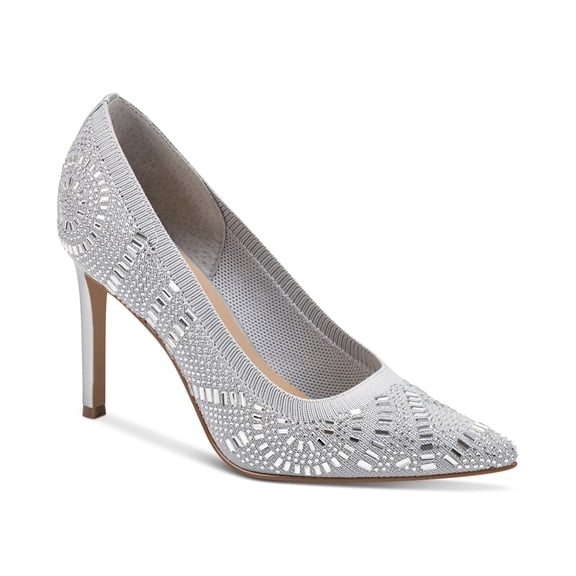 Thalia Sodi Womens Kaia Pumps Silver Bling 7M