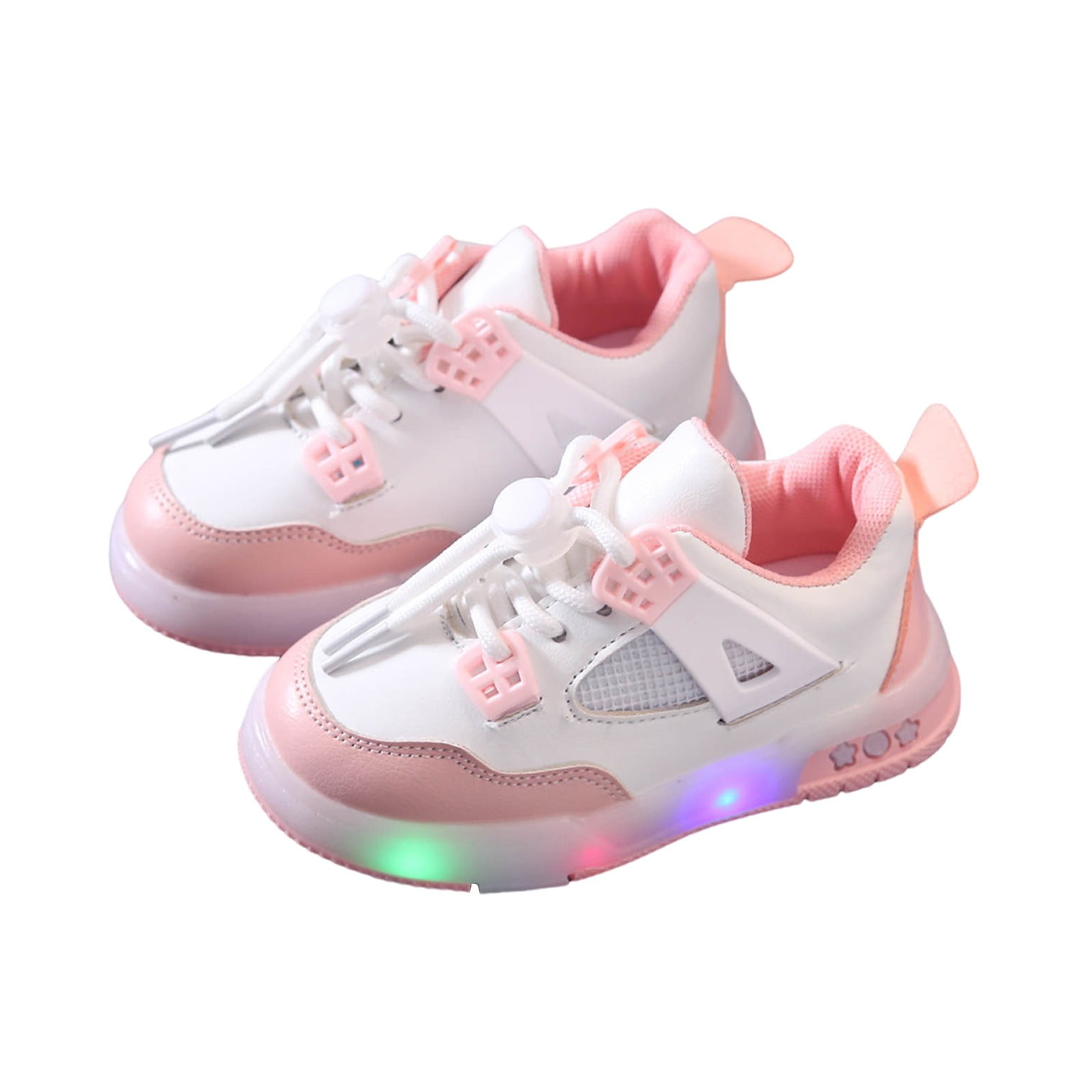 Sneakers Kids Girls LED Light Up Shoes For Girls Toddler Walking Shoes Girls Kids Children Baby Casual Shoes Pink 2 2.5 Years