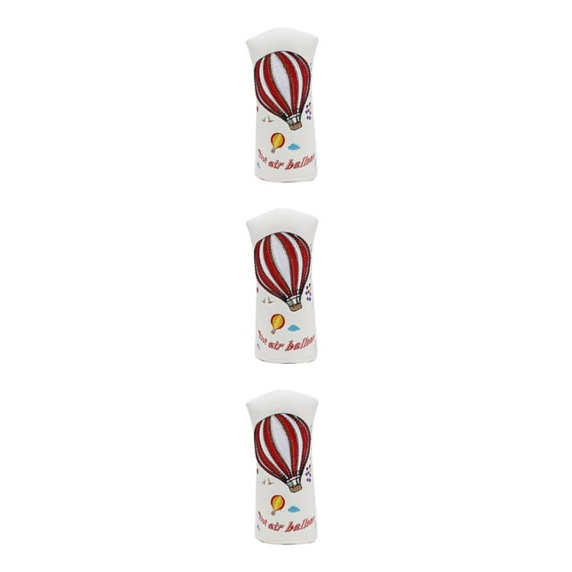 Maytalsory PU Leather Golf Club Head Covers Easy To And Exceptional Durability High white 3Set