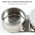 thumbnail image 4 of ABPETE 3Pcs Oil Painting Palette Cup, Stainless Steel Double Dipper Design with Lid, Clip Oil Container, Can Clip on Pe for Watercolor Acrylic, 4 of 9