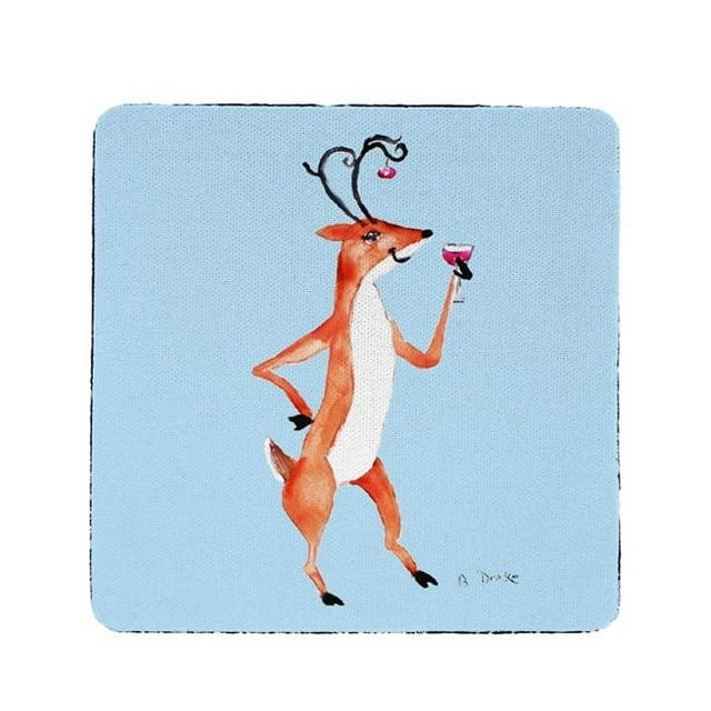 Betsy Drake CT906 Sous-Verre de Fête de Cerf - Lot de 4