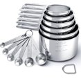 thumbnail image 1 of MISSUNNY Stainless Steel Measuring Cups & Spoons Set, Cups and Spoons,Kitchen Gadgets for Cooking & Baking (12), 1 of 4
