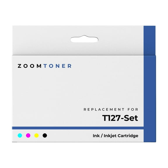 Zoomtoner Compatible with Epson T127 Set Ink / Inkjet Cartridge - High Yield - Cyan Magenta Yellow Black