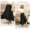 thumbnail image 6 of Nlife Women's Bohemian High Waist Flowy Double Layer Maxi Skirt, 6 of 9