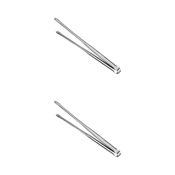 Matsuzay Pinzas para barbacoa de acero inoxidable, pinzas de varios tamaños para pan, bistec, utensilios de cocina ligeros, utensilios para hornear, Largo 2piezas Matsuzay CBP069288