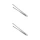 thumbnail image 1 of Matsuzay Pinzas para barbacoa de acero inoxidable, pinzas de varios tamaños para pan, bistec, utensilios de cocina ligeros, utensilios para hornear, Largo 2piezas Matsuzay CBP069288, 1 of 5