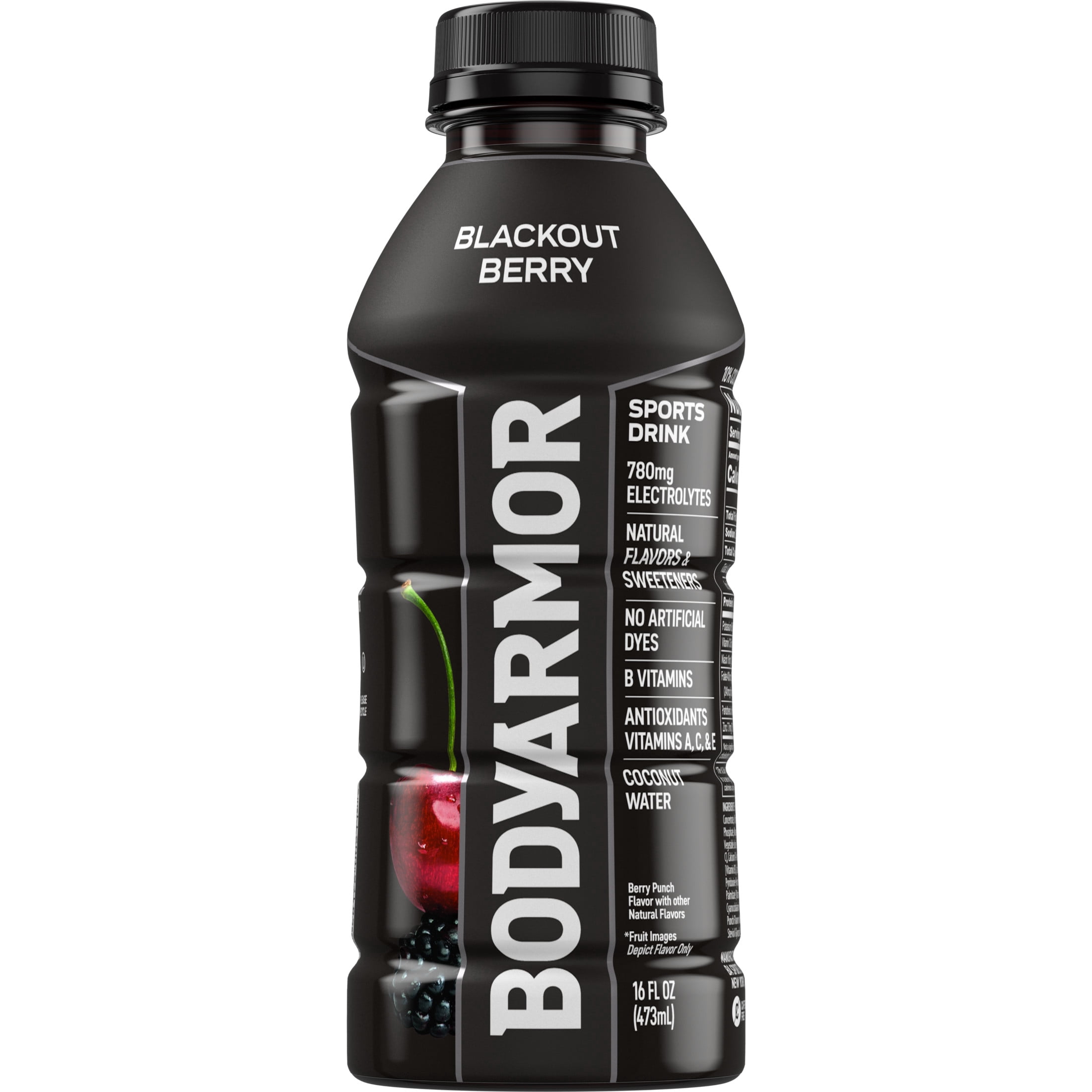 BODYARMOR Blackout Berry Electrolyte Sports Drink, 16 fl oz Bottle