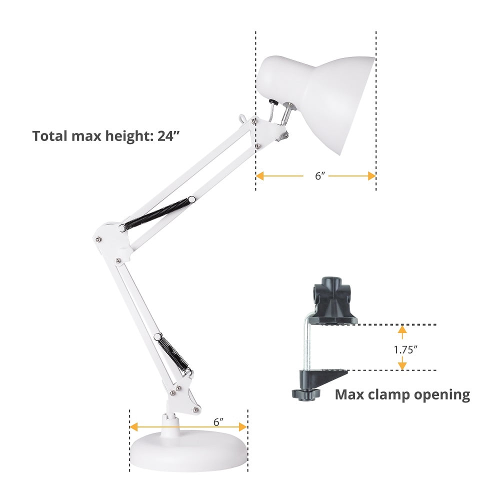 Newhouse Lighting LED Architect Desk Lamp with Dimming - White