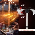 thumbnail image 6 of Gymax 1500W Standing Electric Heater w/ Double-sided Heating Infrared Patio Heater, 6 of 10