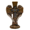 thumbnail image 2 of Cast Resin Angel Wings Cross with Fake Rhinestone Accents, 7 Inch, 2 of 4