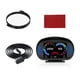 thumbnail image 1 of Riwesomey Medidor de velocímetro de sistema dual multifunción, alarma de velocidad de conducción profesional, inclinómetro inteligente Paneles de instrumentos para automóviles Riwesomey VI022091-00B, 1 of 6