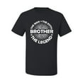 thumbnail image 2 of Wild Bobby, Brother Man Myth Legend Funny Dad, Father's Day, Men Graphic Tee, Black, Small, 2 of 4