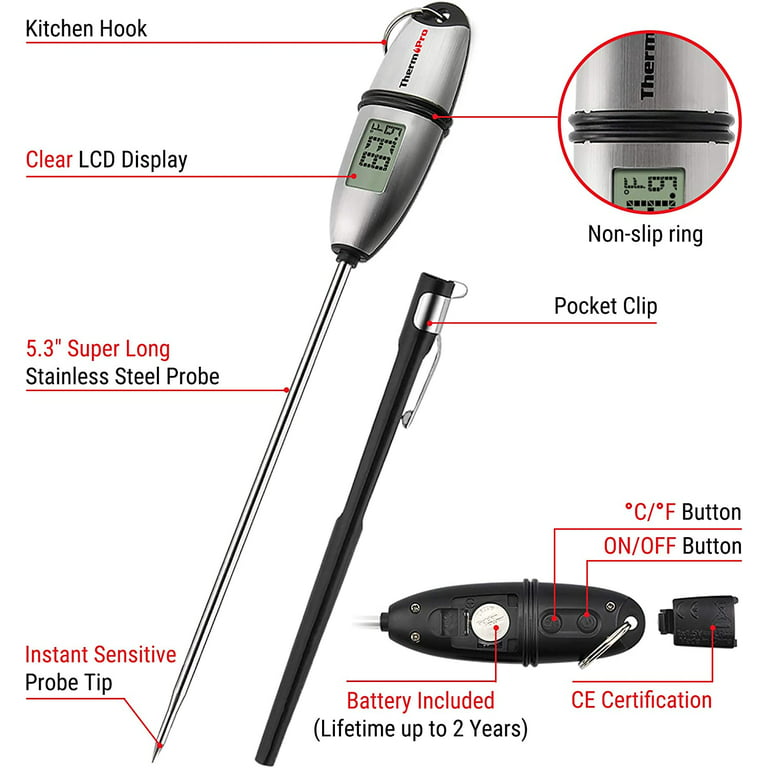  KULUNERs Lightning-Fast 2-Second Meat Thermometer