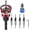 Red, variant on Two-Flute Counterbore with Depth Stop, 2026 Upgraded Features a Free-Spinning, High-Speed Two-Flute, Universal 1/4" Hex Shank, 2-in-1 Drill & Countersink (Red)