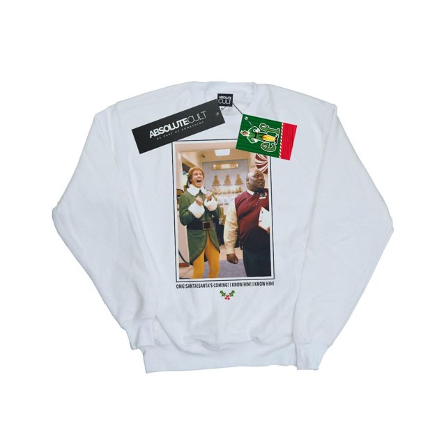 Elf Mens OMG Santa Photo Sweatshirt