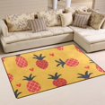 thumbnail image 2 of Pink Pineapple Memory Foam Area Rug 60"x39" Non Slip, Absorbent, Fade Proof for Living Room, Bedroom, Office, 2 of 7