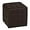 Brown, variant on Cortesi Home Charli Tufted Cube Ottoman in 100% Genuine Leather, Brown