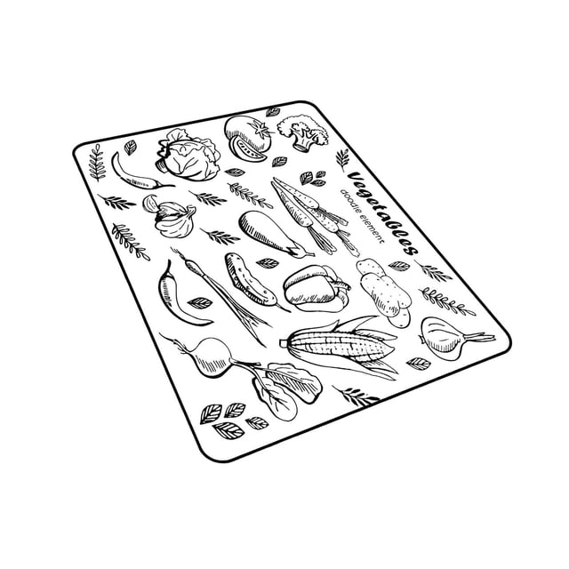 Escurridor de fregadero de cocina reutilizable, alfombrilla de mostrador, alfombrilla de drenaje antideslizante, alfombrilla de secado de platos , Blanco 30x40cm Macarena Escurreplatos