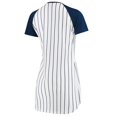 thumbnail image 2 of Women's Concepts Sport White New York Yankees Vigor Pinstripe Nightshirt, 2 of 2
