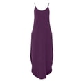 thumbnail image 7 of gakvbuo Summer Tank Dress For Women Maxi Dress Sundress Women Casual Solid Color Summer Spring V-Neck Sleeveless Dress Pocket, 7 of 7