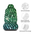 thumbnail image 4 of Yiaed Green Disco Lights Print Car Seat Covers,Universal Auto Seats Protector Fits for Car,SUV Sedan,Truck,Automotive Seat Covers & Accessories, 4 of 5