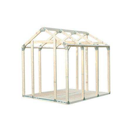 7x8 shed garage kit plans steel brackets connectors frame