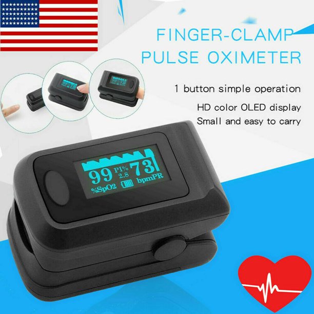Finger Tip Pulse Oximeter Blood Oxygen Meter SpO2 Heart Rate Monitor Saturation