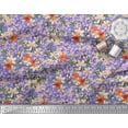 thumbnail image 3 of Soimoi Moss Georgette Fabric Leaves & Wild Flower Floral Decor Fabric Printed Yard 42 Inch Wide, 3 of 3
