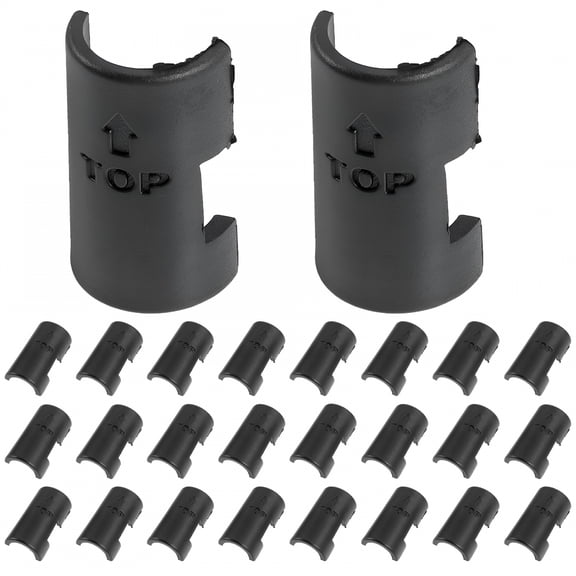 LAMIRO 24pcs Wire Shelf Clip Replacement Shelving Fixing Clip Wire Shelf Fastener