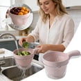thumbnail image 2 of Kitchen Dual-Layer Draining Basket with Handle, Small Fruit Spinner and Strainer, Mini Colander, Watermelon Bowl Strainer Container for Berries, Vegetables, Fruits, 2 of 5