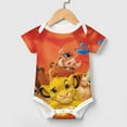 thumbnail image 3 of The Lion King Baby Boy Girl Short Sleeve Romper Clothes Bodysuit Baby Summer One Piece Jumpsuit, 3 of 8