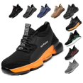 thumbnail image 1 of Steel Toe Cap Shoes Mens Lightweight Puncture-proof Safety Trainers, 1 of 5