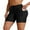 Black-Floral hem, variant on Women's Swimsuit Bottom Stretchy Fitness Board Short with Pockets Swim Trunk