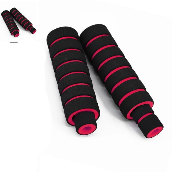 4pcs Motorcycle Bike Cycling Handlebar Grips Brake Clutch Lever Soft Foam Cover Black Red
