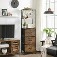 thumbnail image 2 of Costway Commode Verticale à 3 Tiroirs avec 3 Étagères, Tour de Rangement Haute, Coffre Autoportant, 2 of 10