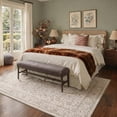 thumbnail image 3 of KUETH 2x3 Machine Washable Flat Pile Accent Rug with Rubber Backing, Vintage Persian Beige Carpet Area Rug for Entryway Bedroom and Kitchen, 3 of 6