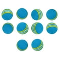 thumbnail image 2 of 10Pc Golf Swing Training Foam Balls Indoor Practice Rainbow Sponge Balls Blue, 2 of 9