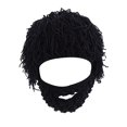 thumbnail image 1 of Gorro de Punto con Barba Jinwen Negro S, 1 of 8