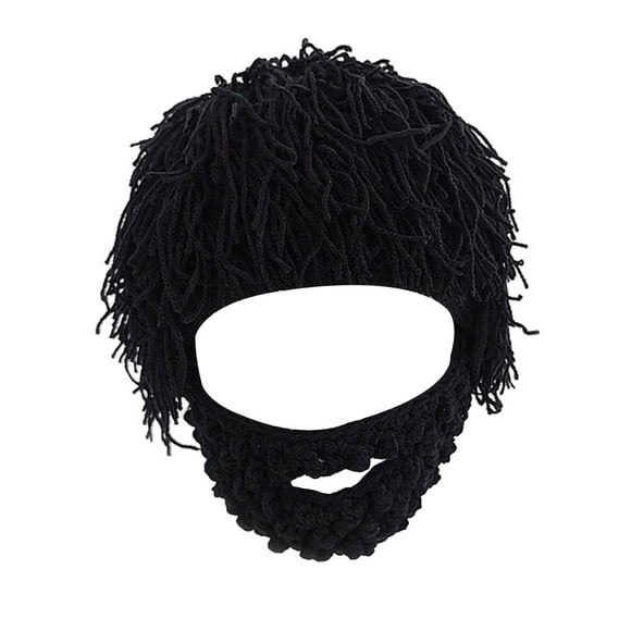 Gorro de Punto con Barba Jinwen Negro S