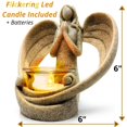 thumbnail image 3 of Portavelas OakiWay con forma de figura de ángel conmemorativo, 3 of 9